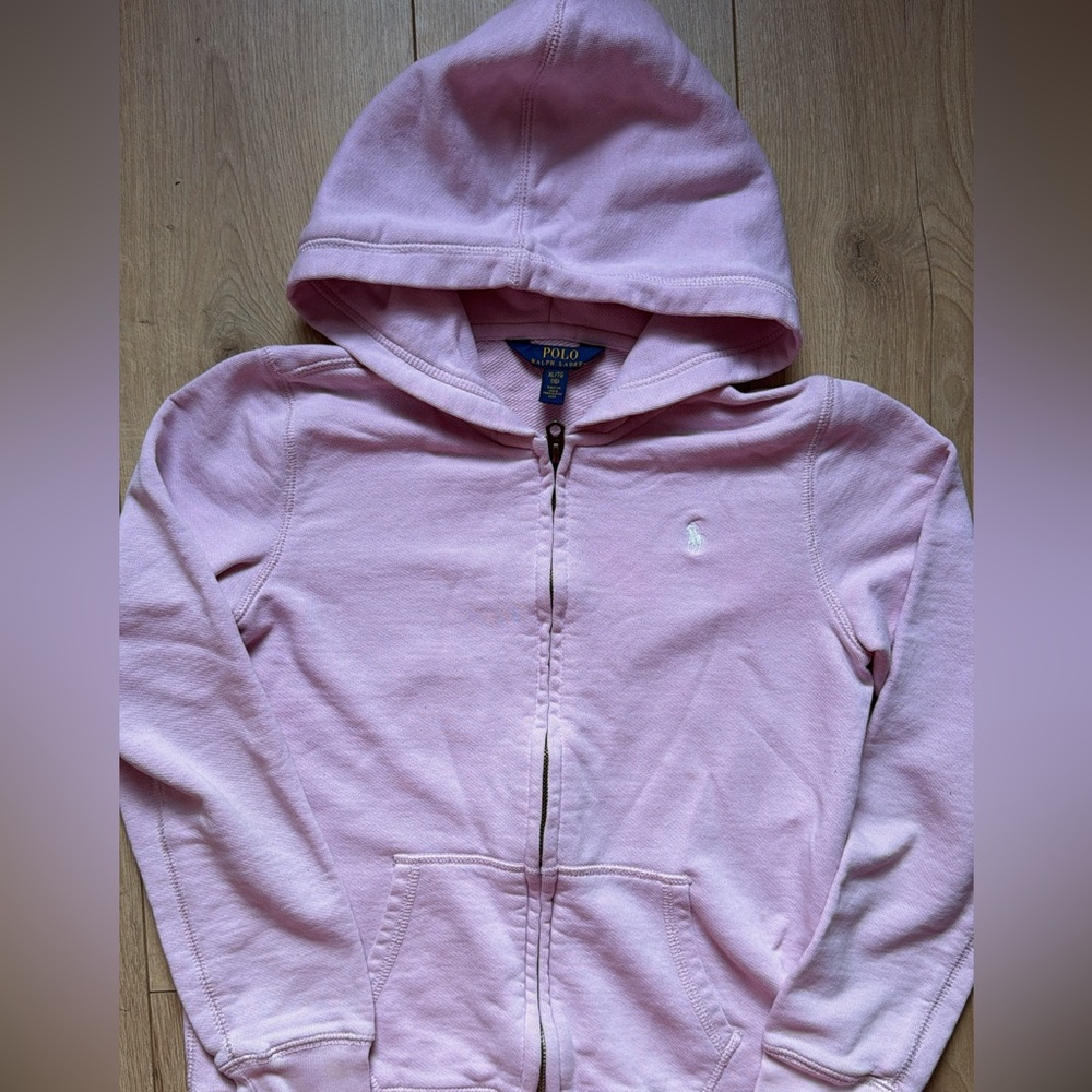 Polo by Ralph Lauren Kids Light Pink Zip-Up Hoodie